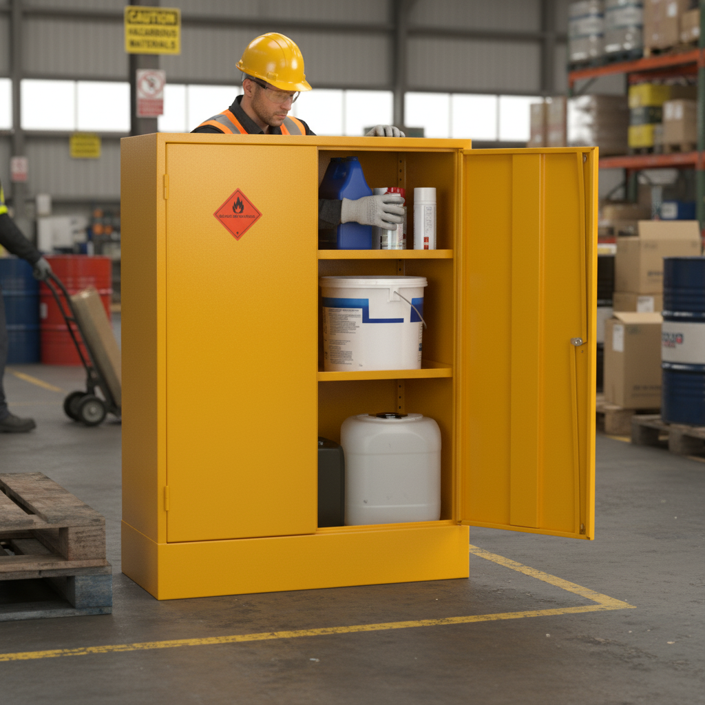 Flammable Liquids Cabinet - HSC48/36 ||L915mm x W457mm x H1219m