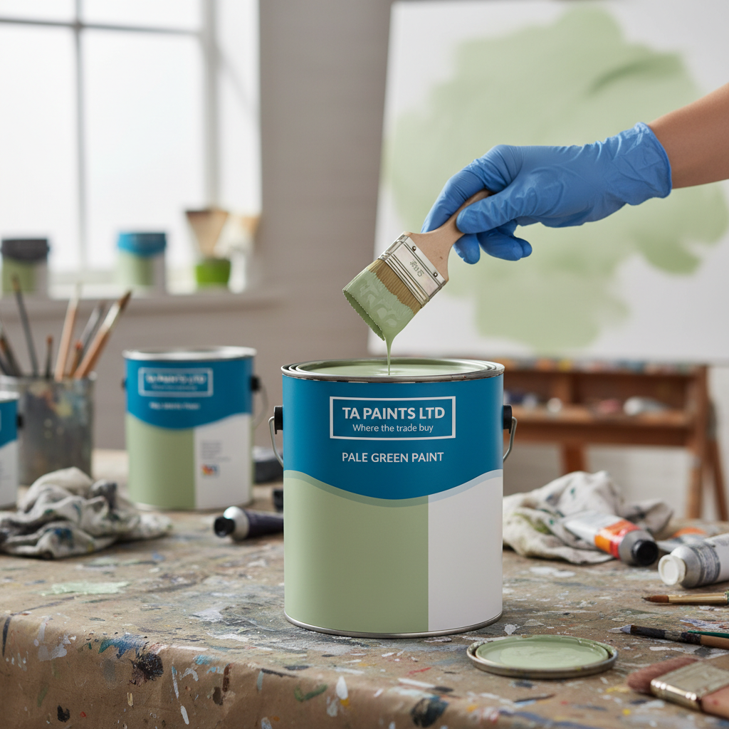 Premium Universal PU Enamel Pale Green Paint for Indoor and Outdoor Use - Quick-Drying, Weather-Resistant with Anti-Corrosive Properties