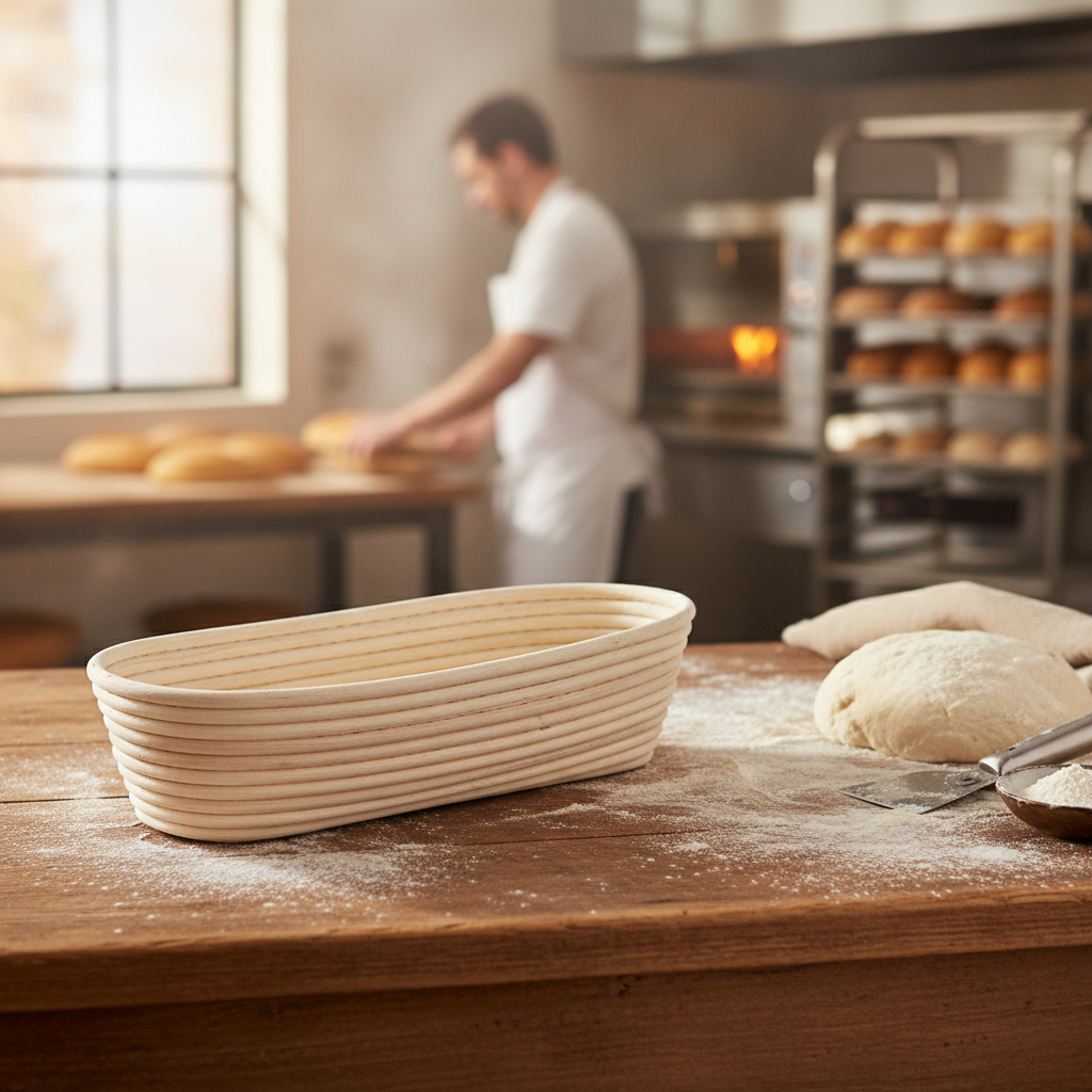 Rattan Oval Bread Proofing Basket 1000g for Baking