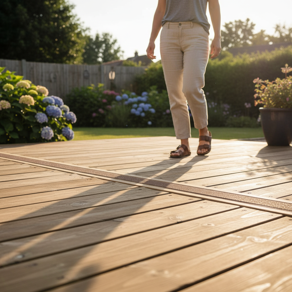 Premium Heavy Duty Anti-Slip Decking Strips 50mm - GRP Non-Slip Solution for Safety on Decks, Paths, and Steps