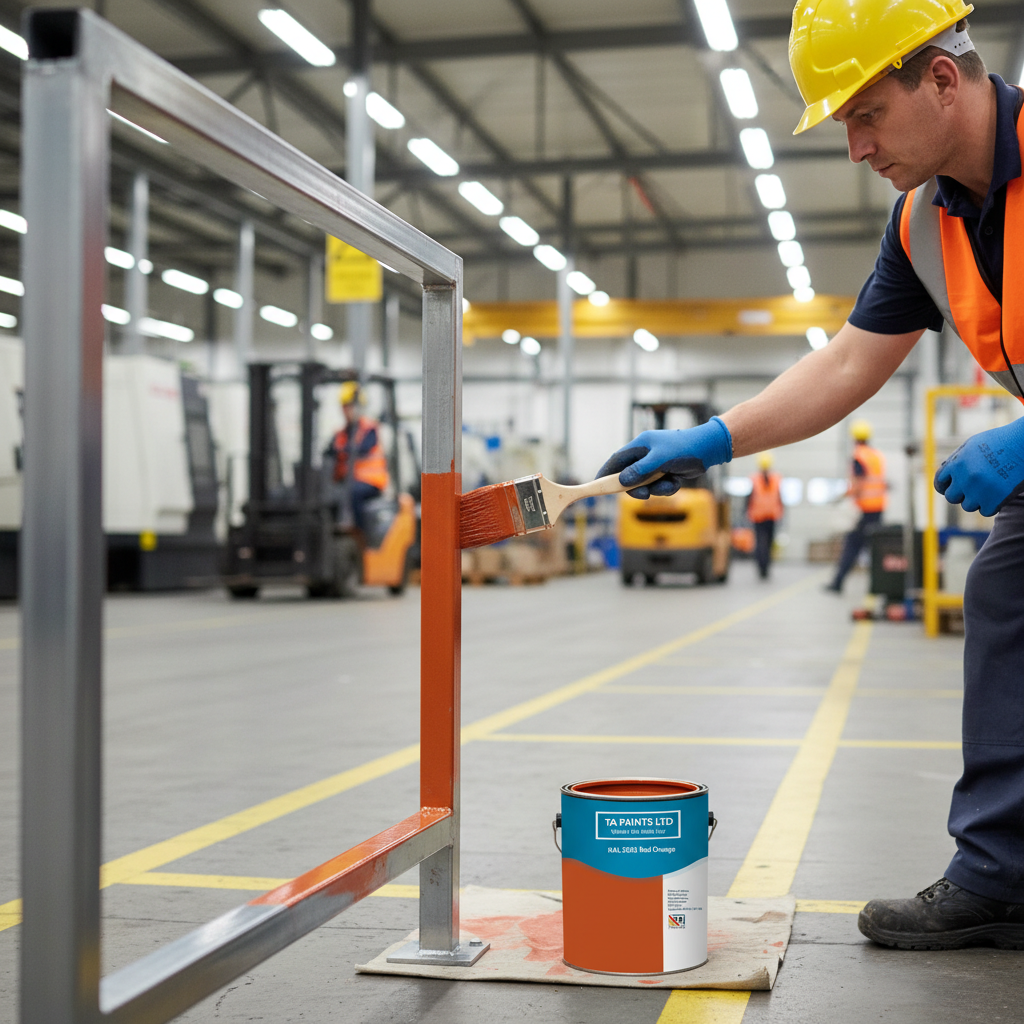Premium High-Performance Red Orange Paint - Ideal for Dramatic Commercial Spaces and Flooring