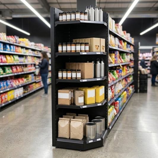 1.4m Corner Shelving Bay 300mm Base 250mm Uppers