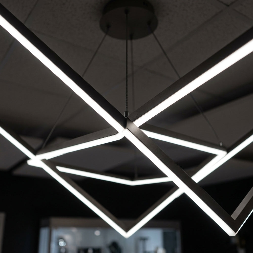 591 × 591mm LED ceiling panel 8000lm 6500K 80W (view 2)