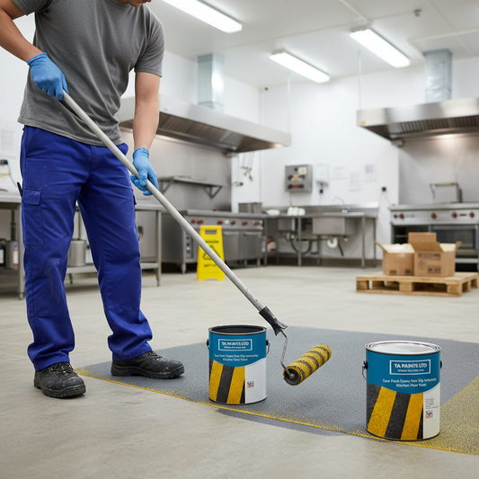Premium Heavy Duty Non-Slip Epoxy Floor Paint for Industrial Kitchens - Durable Coating for Safety and Longevity