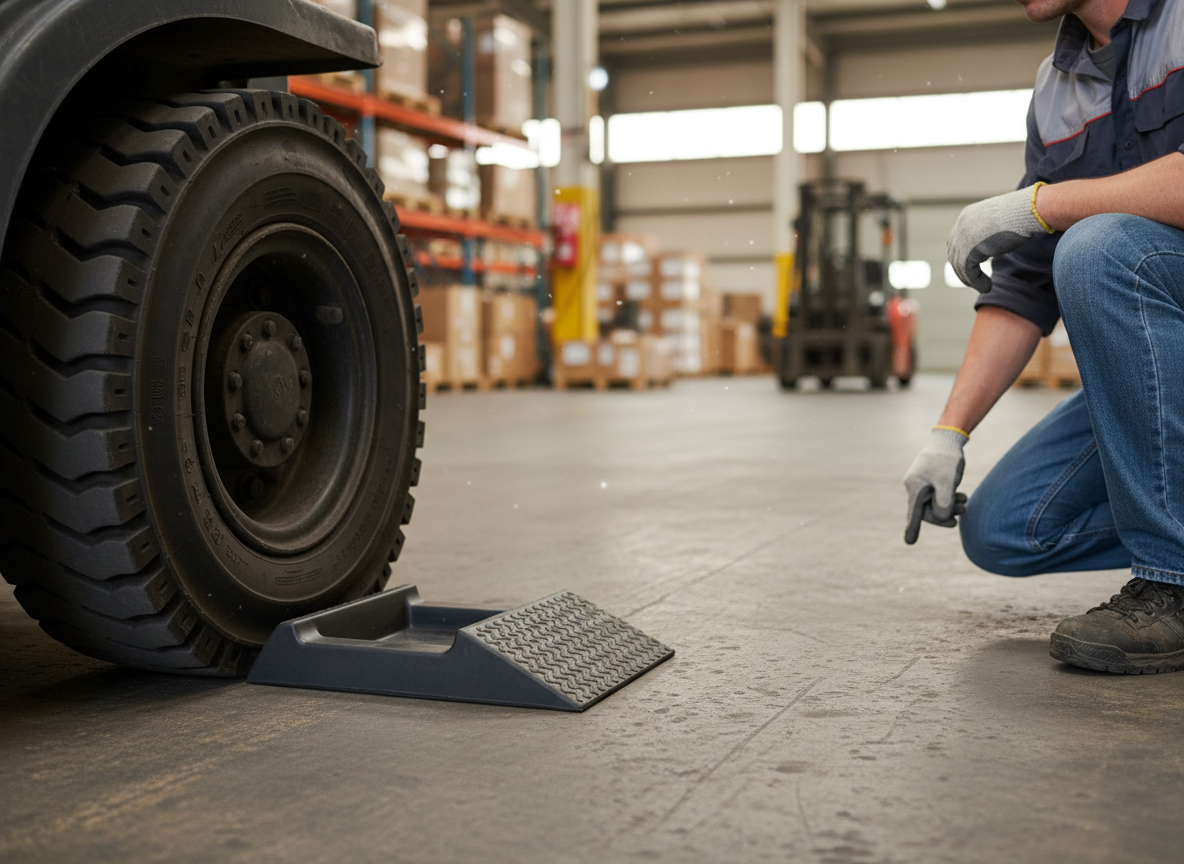 Premium Durable Vehicle Wheel Chock 545 x 300 x 75 mm - Heavy Duty Design for HGV and Panel Van Safety