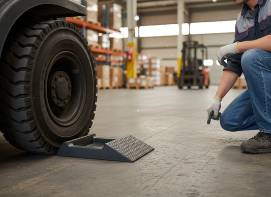 Premium Durable Vehicle Wheel Chock 545 x 300 x 75 mm - Heavy Duty Design for HGV and Panel Van Safety