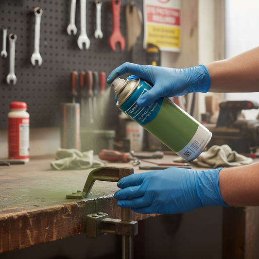 Premium Quick Drying Aerosol Spray Paint in RAL 6025 Fern Green - UV Resistant with High Opacity and Fast Drying Formula
