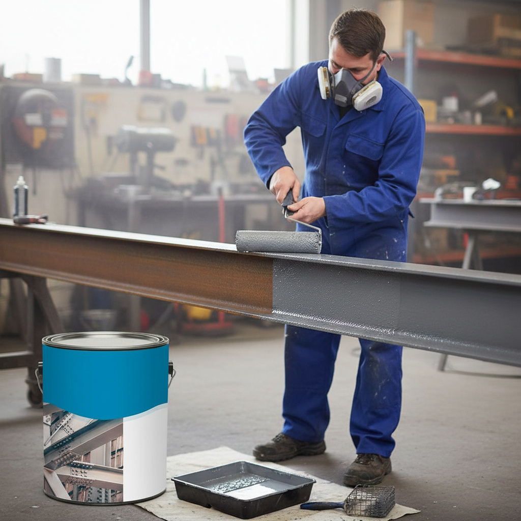 Premium Anti-Corrosive One Coat Metal Paint Primer for Various Applications - High-Quality Professional Grade for Industrial and Commercial Applica...