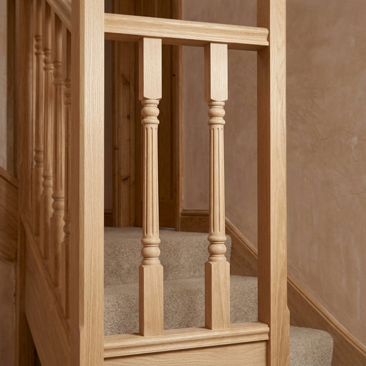 41mm x 1100mm Oak Corbridge Spindles - Pack of Two