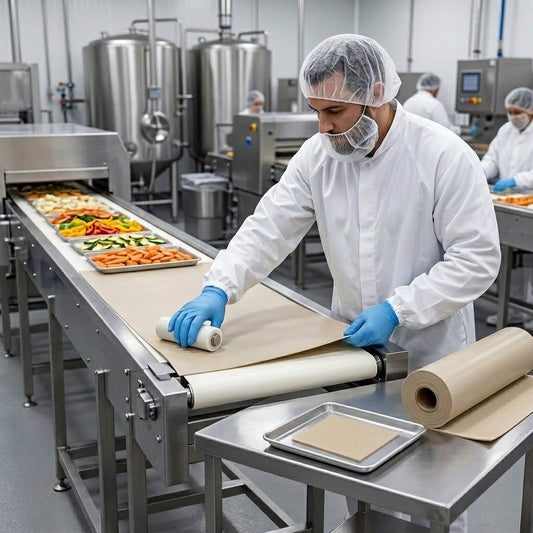 Beige FDA Compliant Fluoro-A Rubber Sheet for Food Contact Applications