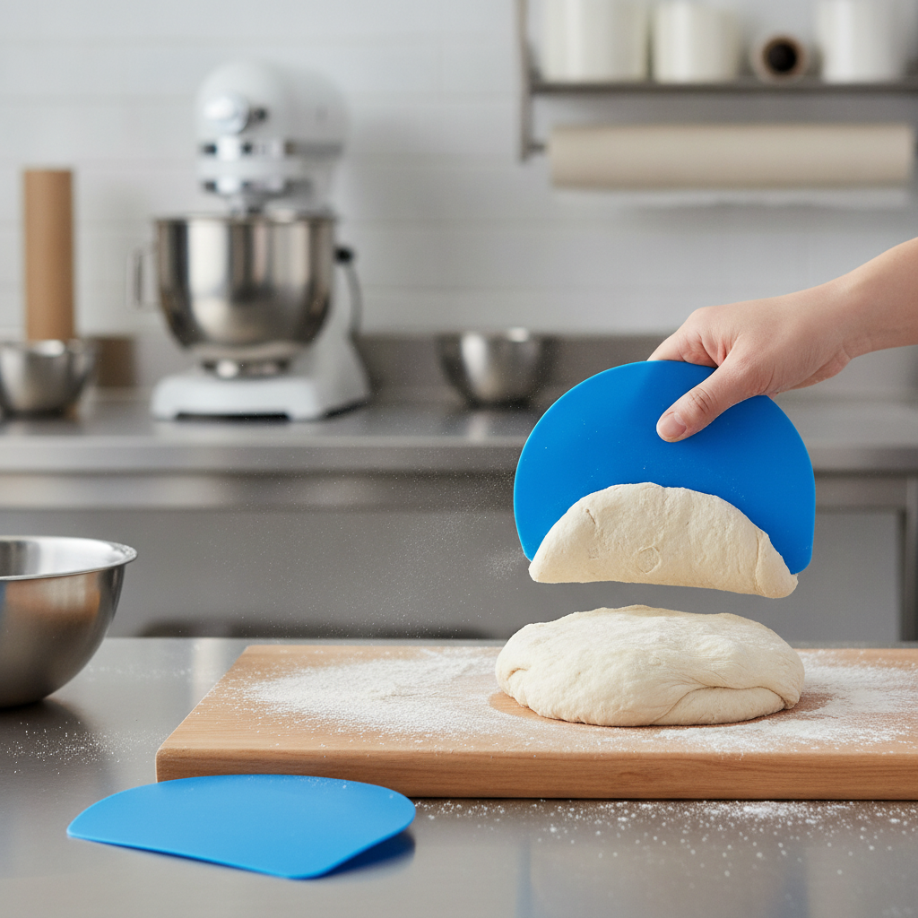 Polypropylene Half Round Soft Scraper for Baking Tasks