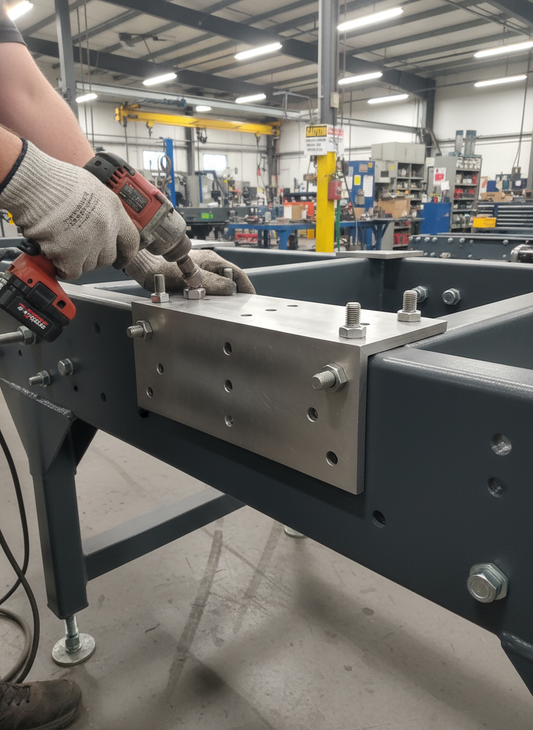 Premium Heavy Duty Dock Bumper Back Plate 750 x 250 x 15 mm with M24 Threaded Holes for Easy Installation