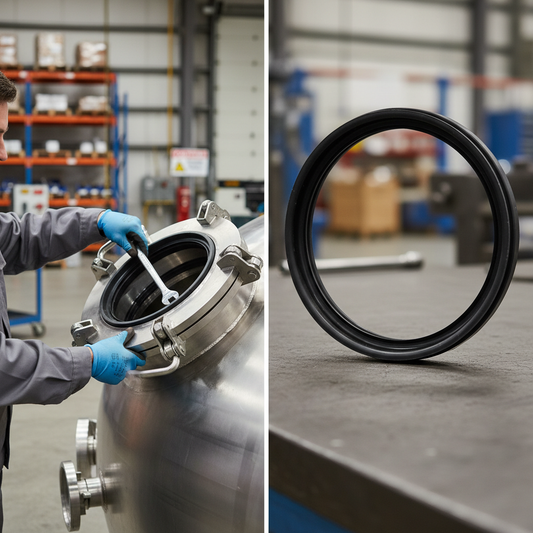 Professional Spare Flat Seal for Tankwagon Blanking Caps - Durable Brass and Stainless Steel Construction
