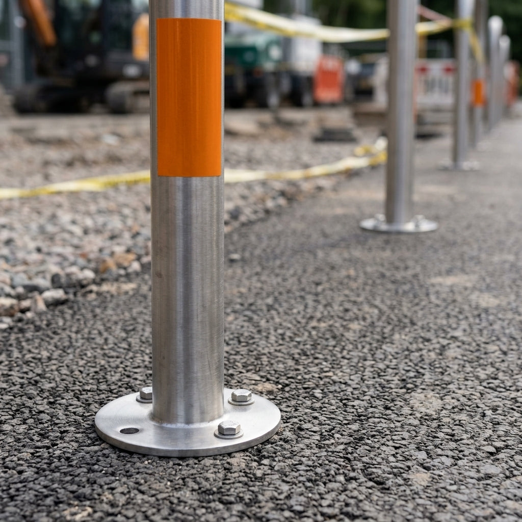 48mm Hooped Perimeter Barrier – Stainless Steel Bolt Down (view 2)