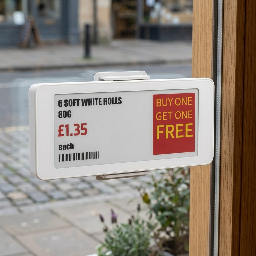 2.9" electronic shelf label – energy-efficient digital pricer