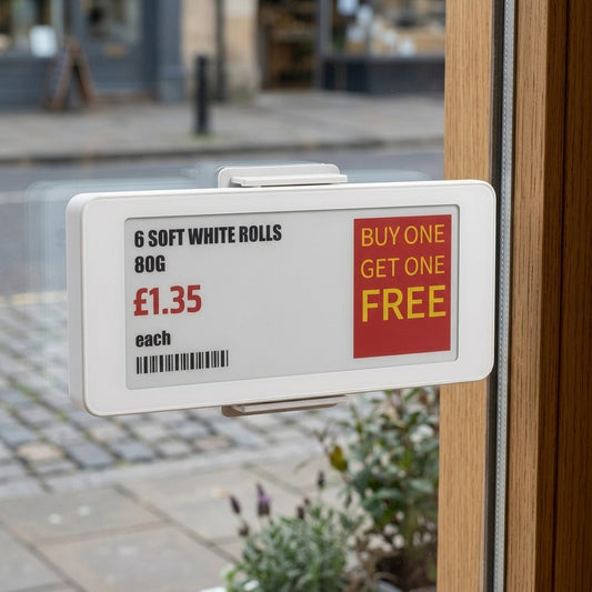 2.9" electronic shelf label – energy-efficient digital pricer