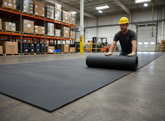 Premium Heavy Duty Rubber Matting - Fine Fluted Design, 1200mm x 10000mm x 3mm for Enhanced Durability and Safety