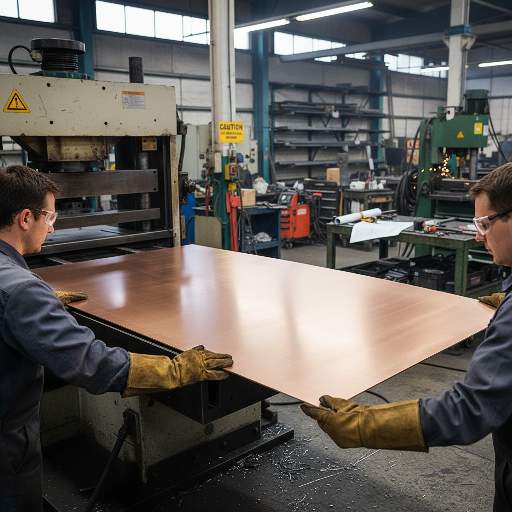 Premium 2000mm x 1000mm x 6mm Plain Finish Copper Sheet for Versatile Applications
