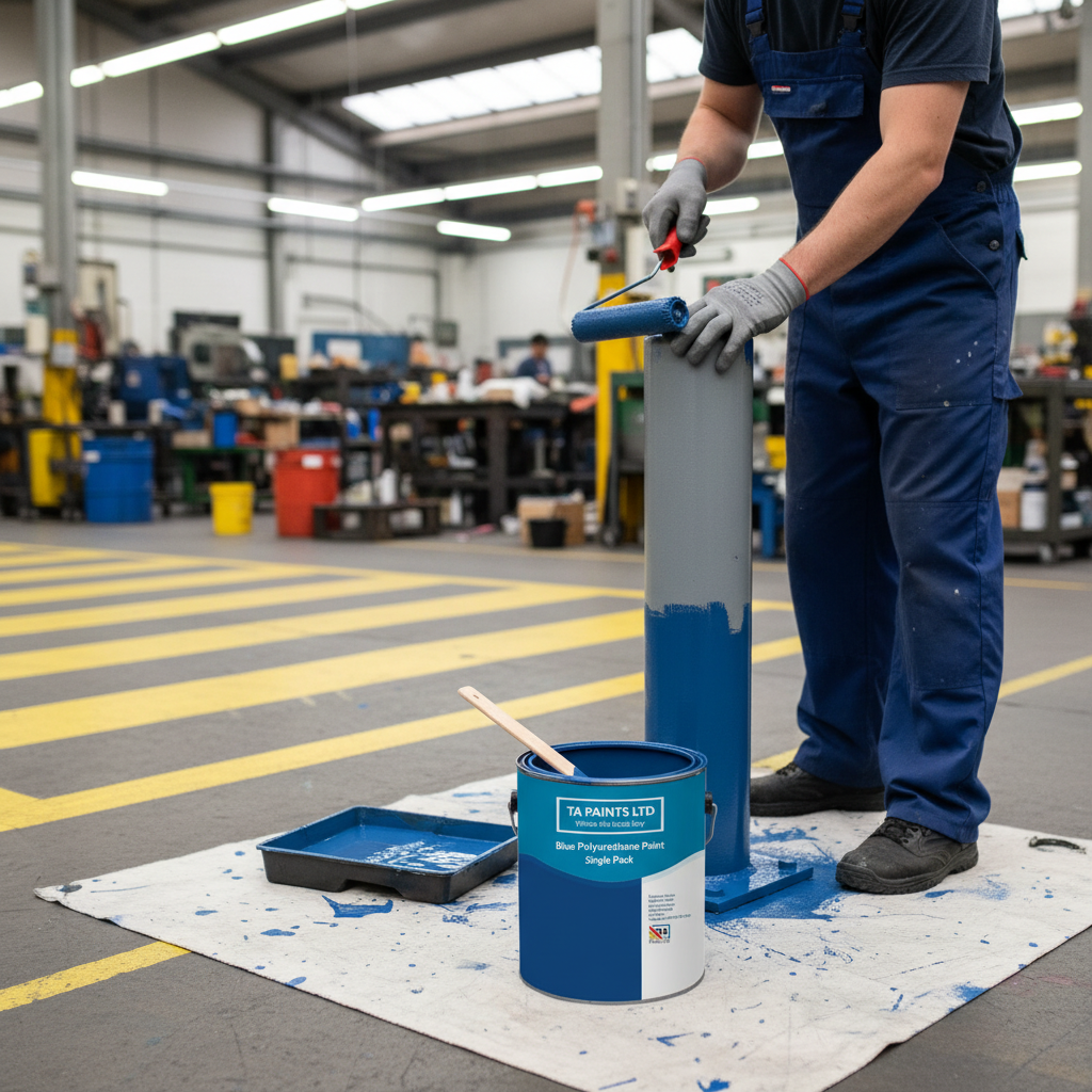 Premium High-Performance Blue Polyurethane Paint for Interior and Exterior Applications - Durable, UV Resistant Finish