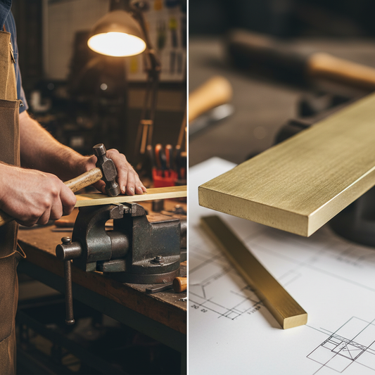 Premium 25.4mm x 9.5mm Plain Finish Brass Flat Bar - High Corrosion Resistance and Ductile Strength for Versatile Applications