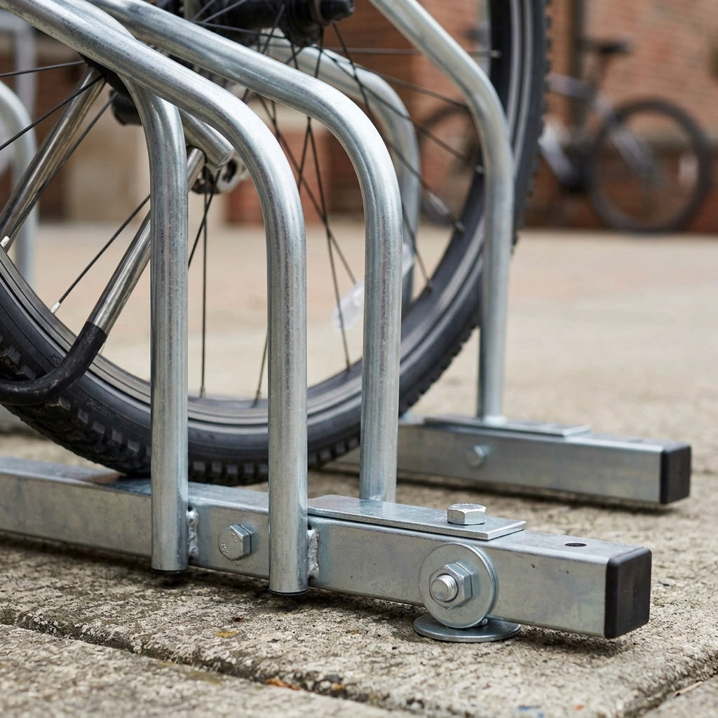 Galvanised Steel Bicycle Rack 2–5 Cycle Capacity (view 2)