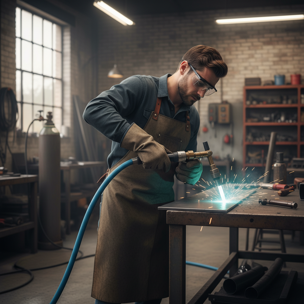 Premium High-Performance Oxygen Welding Hose - 20bar Working Pressure, Flame Retardant and Abrasion Resistant, Compliant with ISO 3821