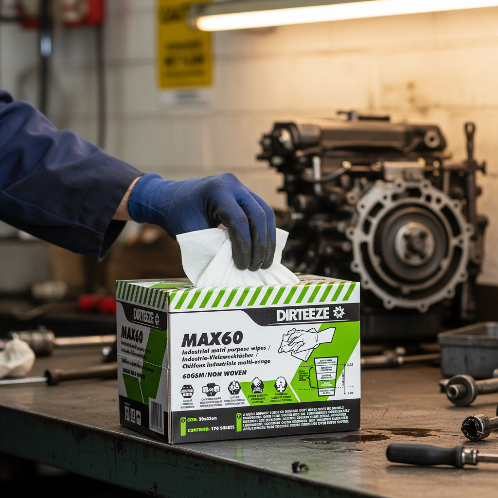 Standard Industrial Light Strength Wipes in a Dispensing Box - MAX60B