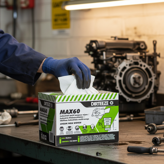 Standard Industrial Light Strength Wipes in a Dispensing Box - MAX60B