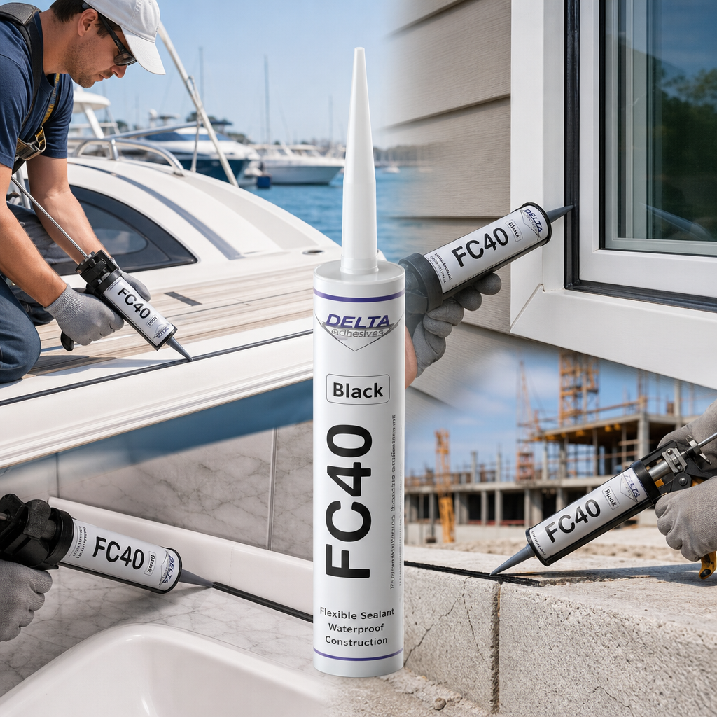 FC40 Waterproof Sealant and Adhesive for Marine and Construction Use (300ml)
