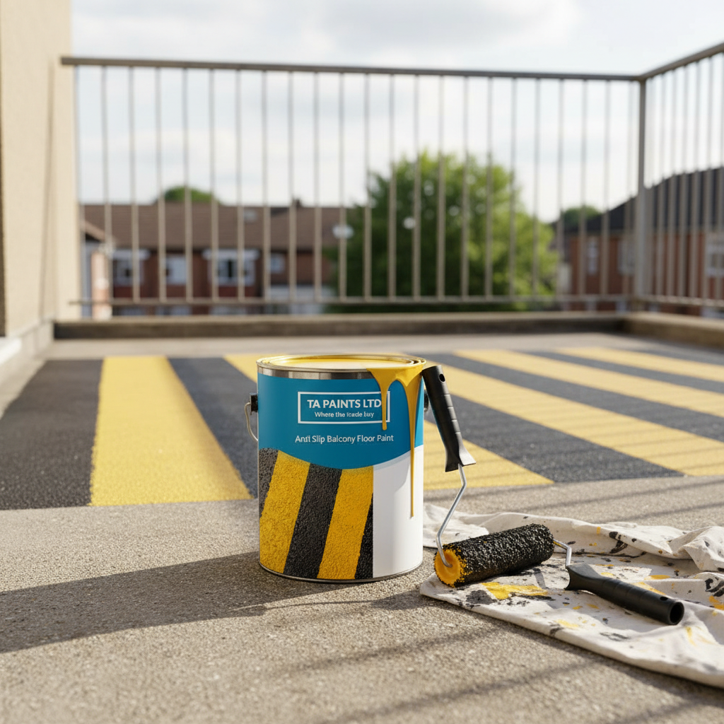 High-Performance Anti-Slip Balcony Floor Paint - Universal PU Enamel for Safe Outdoor Surfaces