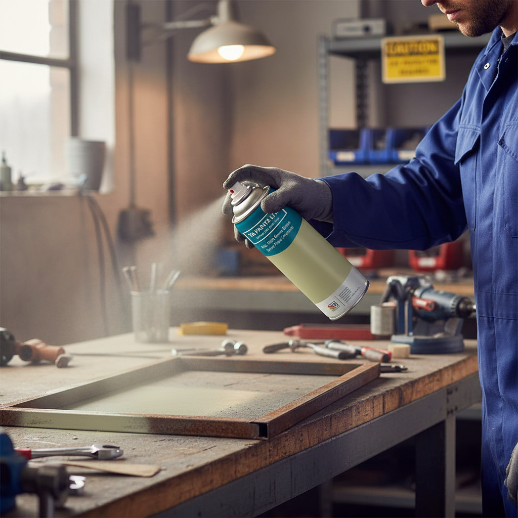 Premium High-Performance Green Beige Spray Paint - Versatile Aerosol for Various Surfaces