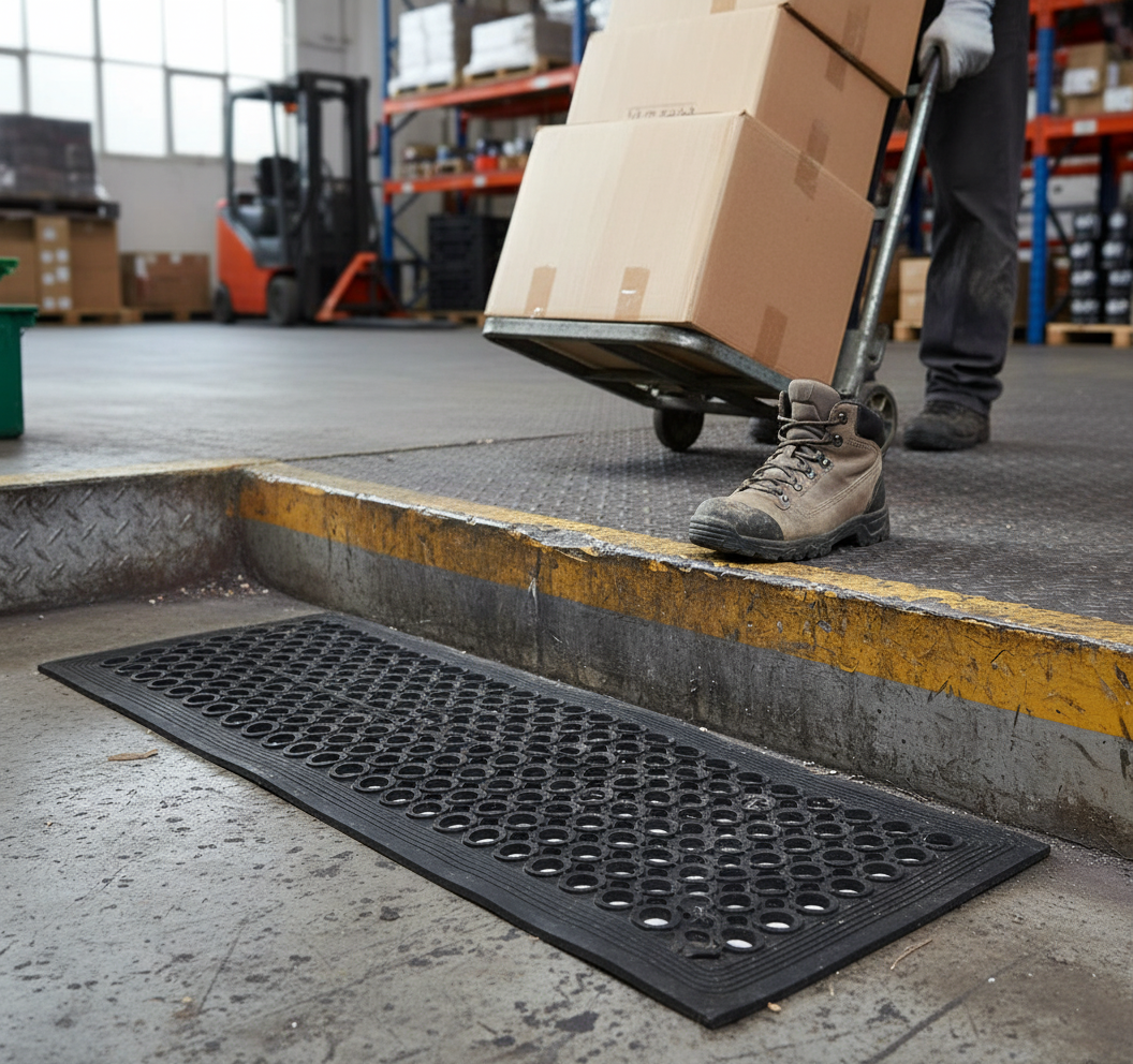 Premium Heavy Duty Rubber Non-Slip Stair Treads 30x90cm - High Grip, Durable, Weather Resistant
