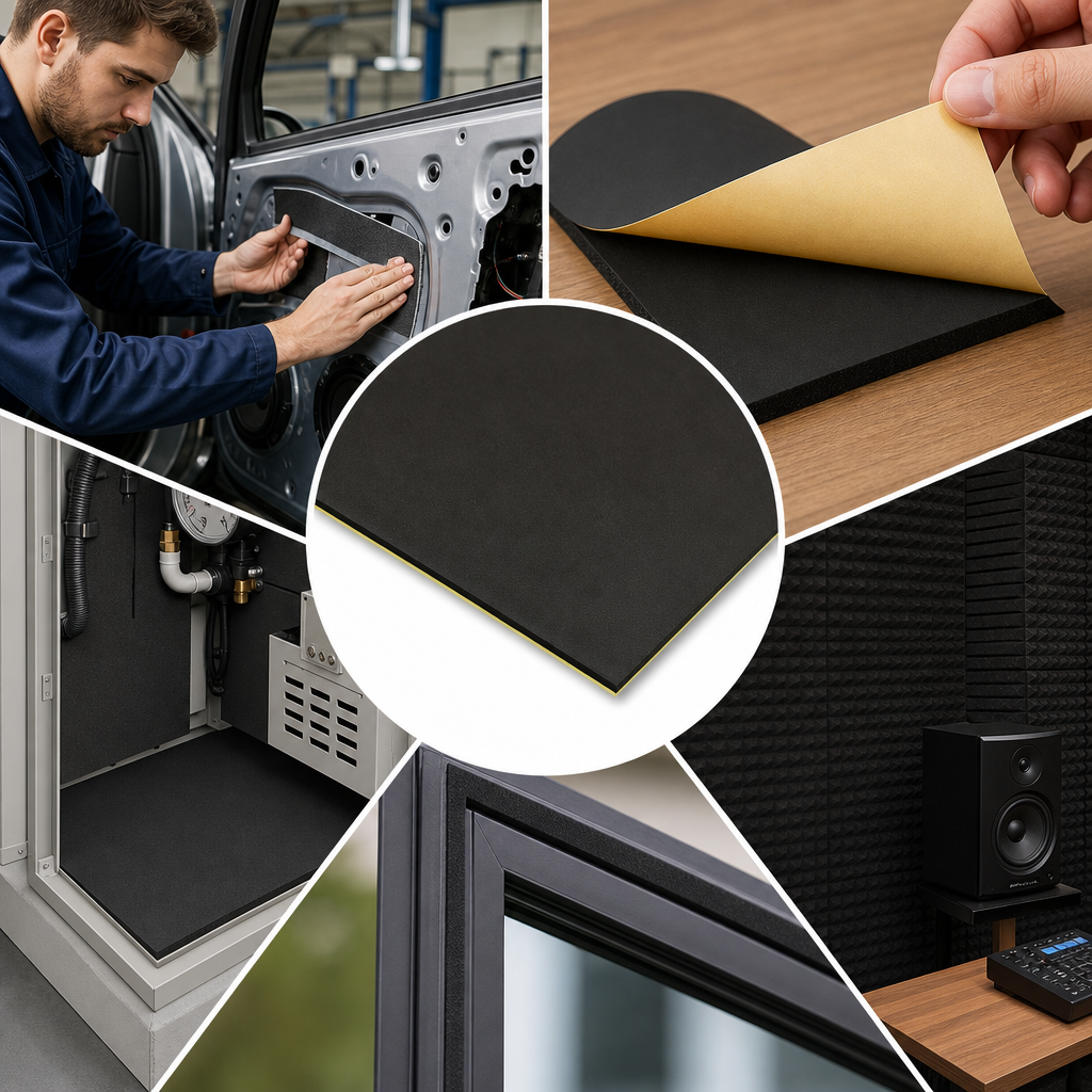 Self-Adhesive Neoprene EPDM Rubber Sponge Sheet for Versatile Applications