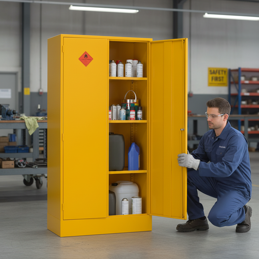Flammable Liquids Cabinet - HSC72/36 ||L915mm x W457mm x H1829mm