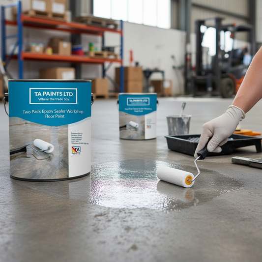 Premium Two Pack Epoxy Dust Sealer Clear Industrial Floor Paint for Heavy Traffic Durability