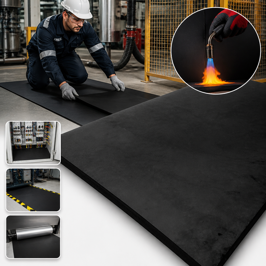 Flame Retardant Solid Neoprene NBR Rubber Sheet for Safe Applications