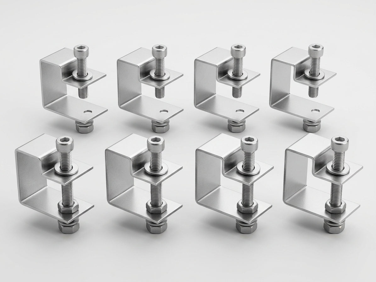 C Grating Fixing Clips 8 Pack for GRP Panels