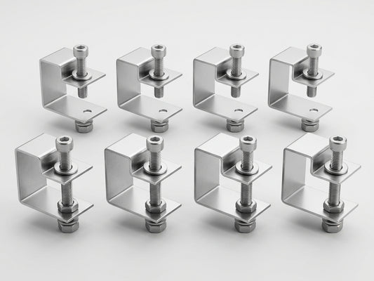 C Grating Fixing Clips 8 Pack for GRP Panels