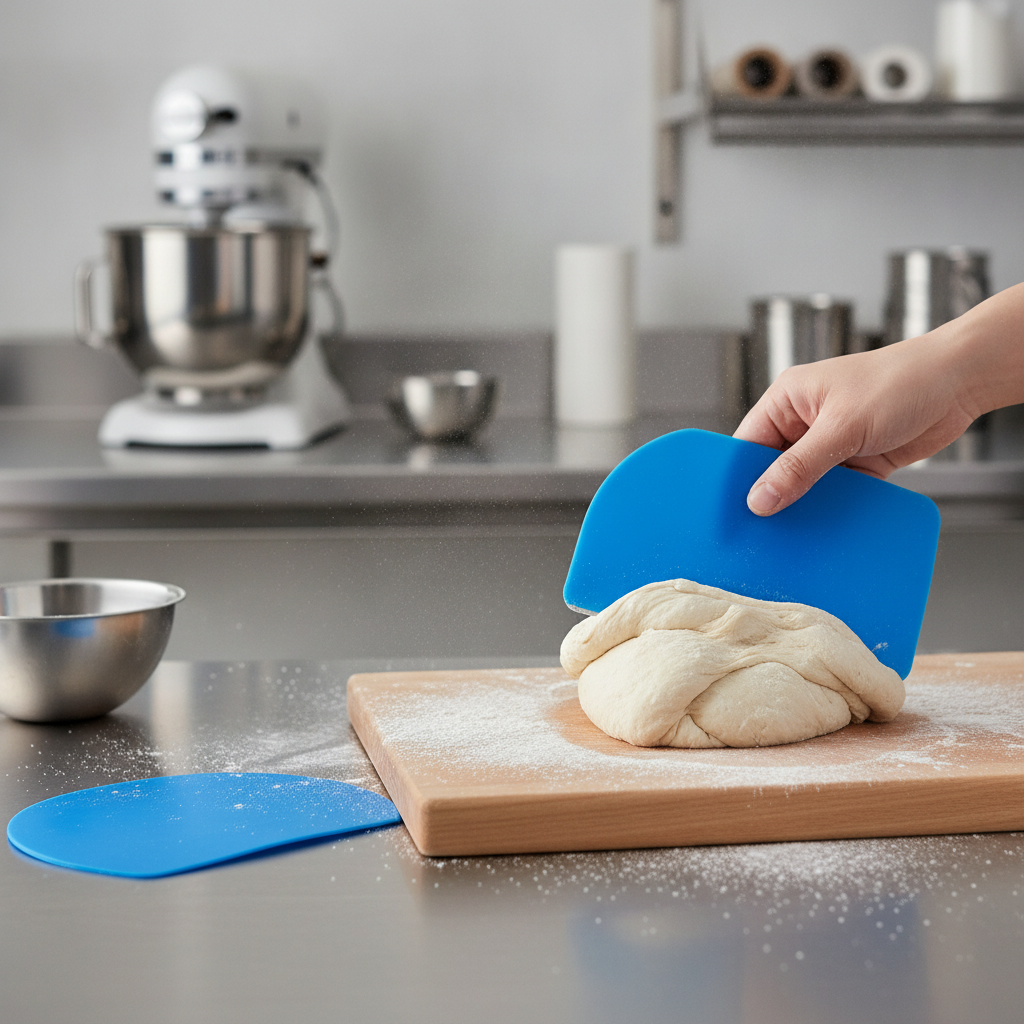 Polypropylene Half Round Soft Scraper for Baking Tasks