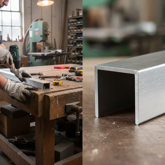 Premium Brushed Polished Aluminium Angle 31.7mm x 31.7mm x 6.3mm for Structural Applications