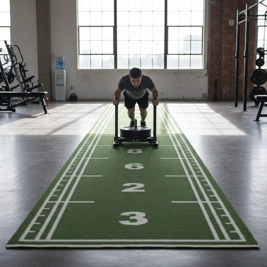 Professional High-Performance Gym Running and Sled Track 10m x 2m for Indoor Training and Endurance Exercises