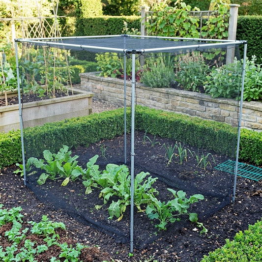 1.2m High Vegetable Cage with Stormproof Netting