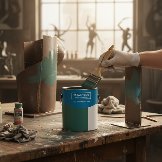 Premium Universal PU Enamel Patina Green Paint for Interior and Exterior Use - Durable Finish and Versatile Applications