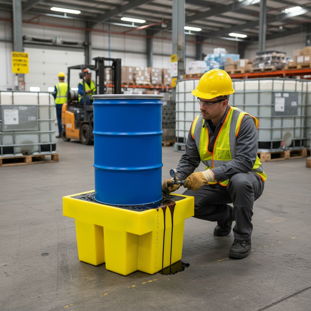 Single Drum Spill Pallet - BP1 ||225ltr Sump Capacity