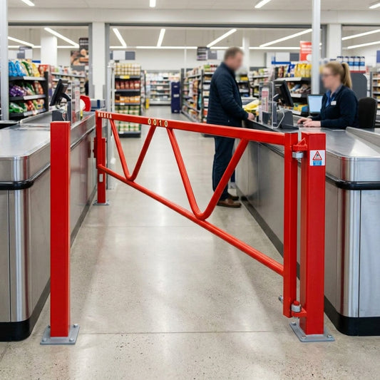 3–7m Manual Swing Barrier Gate Galvanised Steel