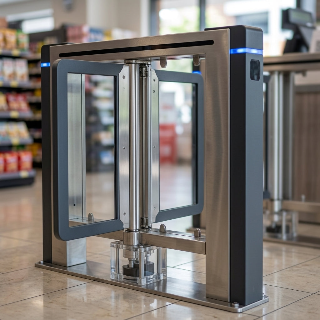Internal SpeedGate half-height turnstile, stainless steel, 40 ppm (view 2)