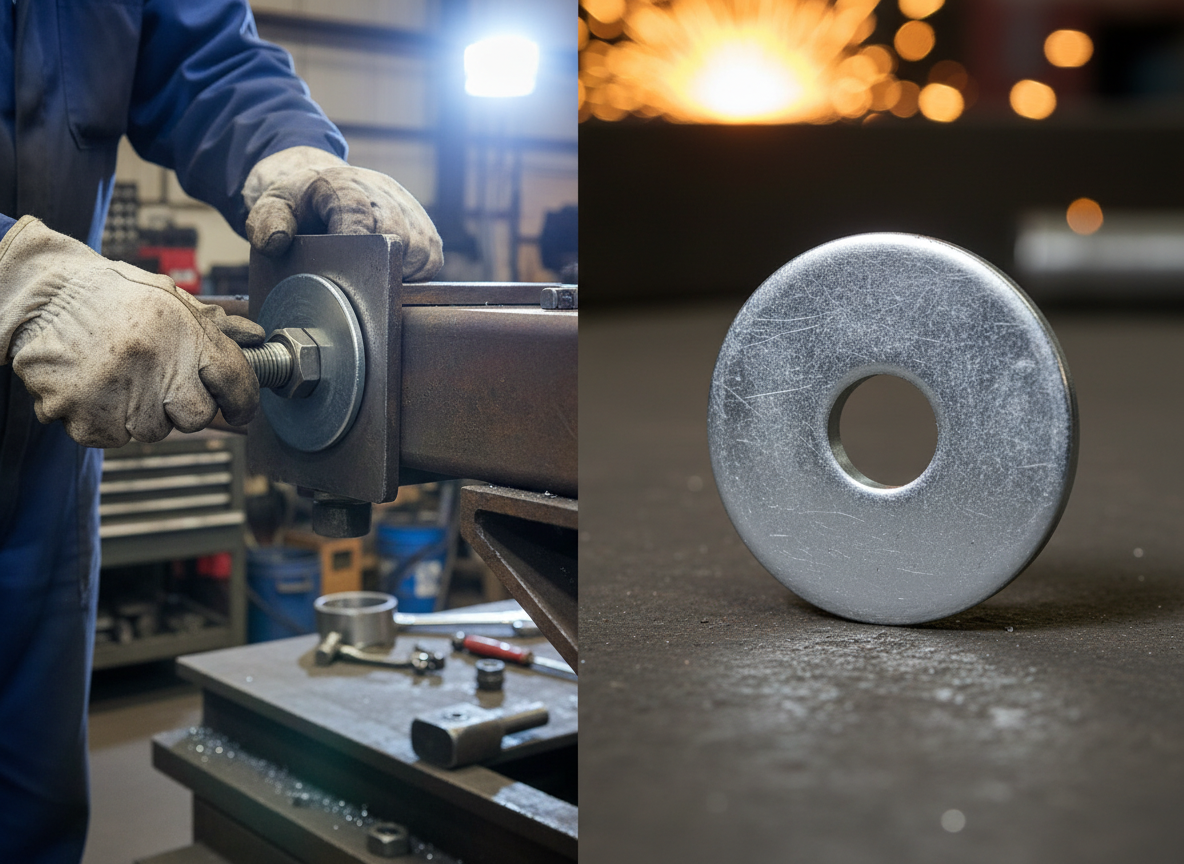 Premium Zinc-Plated Washer 45OD x 13.5mmID x 4mm Thick for Durability and Performance