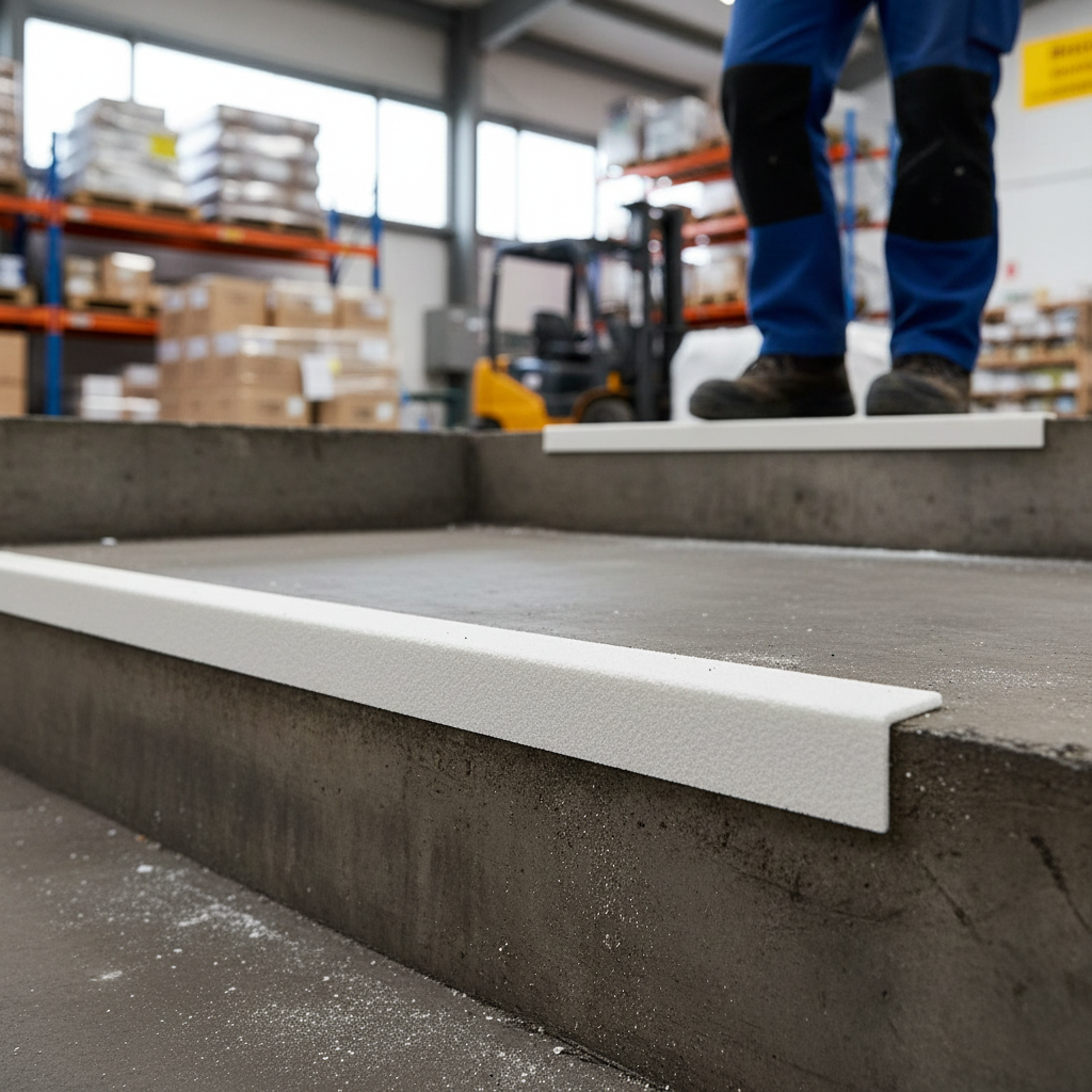 Heavy Duty Anti-Slip GRP Stair Nosings - Durable Non-Slip Edge Protection for Safe Steps (Available in 500mm to 3000mm)