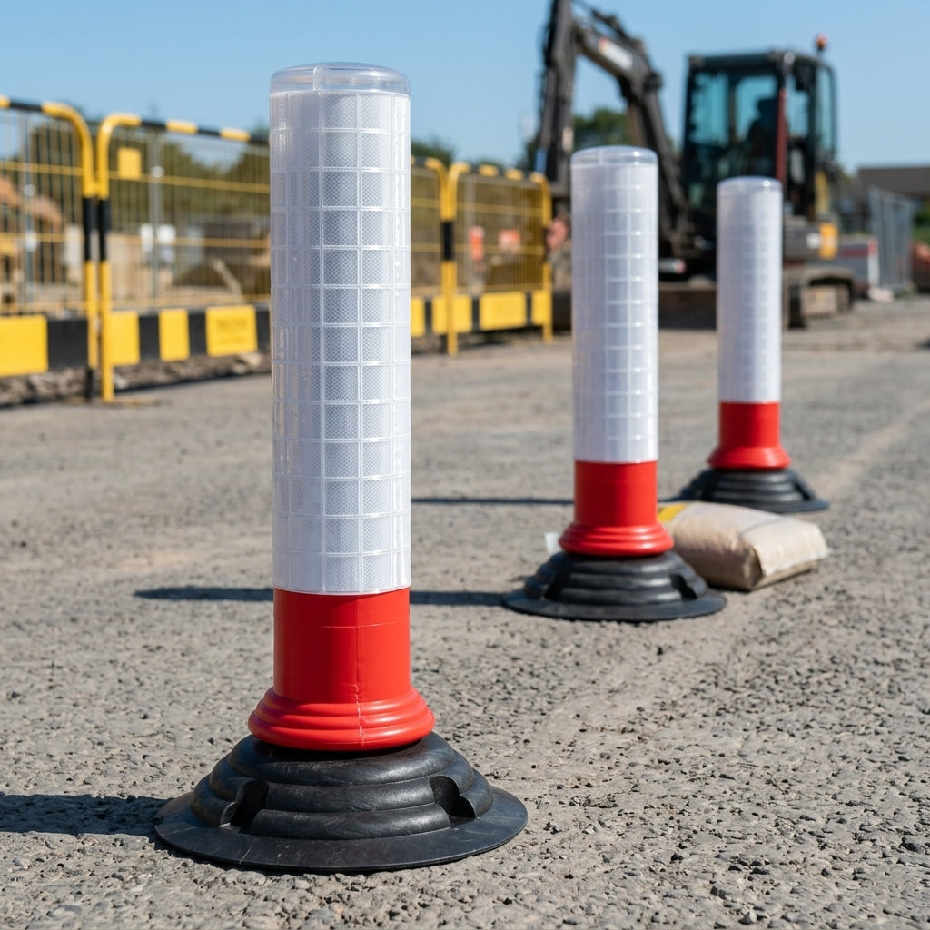 75cm delineator marker post with reflective sleeve