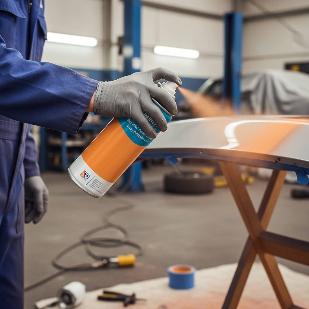 Premium Quick Drying Aerosol Spray Paint in RAL 2003 Pastel Orange - UV & Weather Resistant, High Opacity Formula for Durable Coating